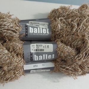 5 Skein Lot Artful Yarns Ballet Tan Nylon/Cotton/Acrylic Blend